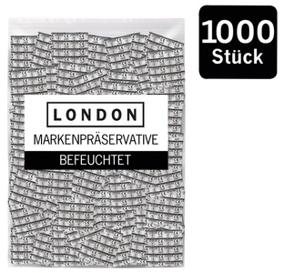 London, Kondome ?LONDON Q600 feucht? mit Beschichtung auf Silikonbasis