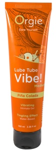 Erotik-Gel ?Lube Tube Vibe! Piña Colada? mit Vibrations-Effekt