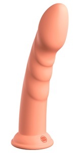 Dillio Platinum, Dildo ?Super Eight? mit Saugfuß, Strap-on kompatibel, Dillio Super Eight Orange
