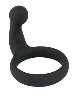 Black Velvets, Penisring mit Perineum-Stimulator, Black Velvets Cock Ring