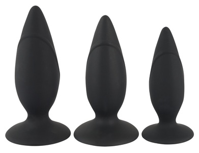 PRO ANAL, 3-teiliges Analplug-Set mit Saugfuß