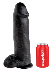 King Cock, King Cock - King Cock 12 Zoll Balls schwarz - Dildo, King Cock Dildo 12 Black