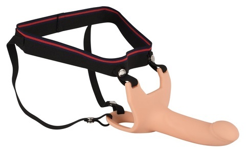 You2Toys, Umschnalldildo „Silicone Strap-on“, mit Hodenring, Strap-On Silicone Sleeve Medium