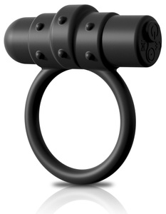 Pipedream (all),Pipedream - Sir Richard's, Vibrierender Silikon C-Ring Schwarz | Pipedream, Vibrating Silicone C-Ring