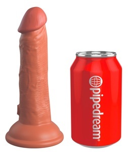 King Cock Elite, Naturdildo „6“ Dual Density Silicone Cock“ mit extra starkem Saugfuß, Naturdildo ?6? Dual Density Silicone Cock? mit extra starkem Saugfuß