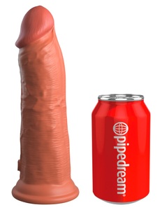 King Cock Elite, Naturdildo „8“ Dual Density Silicone Cock“ mit extra starkem Saugfuß