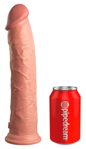 King Cock Elite, Naturdildo „11“ Dual Density Silicone Cock“ mit extra starkem Saugfuß