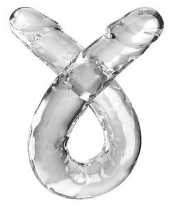 King Cock Clear, Doppeldildo transparent