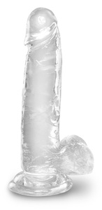 Pipedream (all),Pipedream - King Cock, King Cock Clear 18 cm Penis Mit Bällen | Pipedream, Dildo ?Cock with Balls 7?, 18 cm
