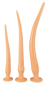 You2Toys, 3-teiliges Analplug-Set ?Super Long Flexible Butt Plug Set?, verschiedene Extra-Längen und Gewichte, Super Long Flexible Butt Plug Set Nature