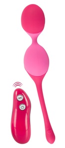 Sweet Smile, Vibrokugeln „Loveballs“, 2 Kugeln, 82 g, Ø 3,8 cm, 7 Vibrationsmodi, Liebeskugeln mit Fernbedienung
