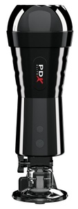 PDX Elite, PDX Elite - Cock Compressor Vibrator - Masturbator, Pdx-elite Cock Compressor Masturbator Mit Vibration, Anfängergeeignet, Schwarz, Vaginal - Amorana