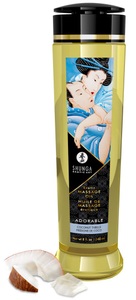 Shunga, Erotic Massage Oil, Shunga Adorable Massageöl, Kokosnuss, Transparent, 240 Ml - Amorana
