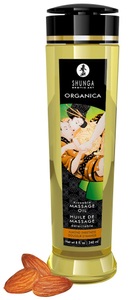 Shunga, Massage Öl Organica, Shunga Organica Massageöl, Süsse Mandeln, Transparent, 240 Ml - Amorana