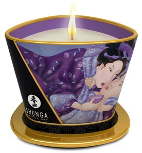 Shunga Erotic Art, Shunga Erotic Art - Massage-Kerze Exotic Fruits - 170 ml, Shunga Massage Candle , Exotische Früchte, Weiss, 170 Ml - Amorana