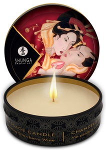 Shunga, Massage Kerze, Shunga Massagekerze Strawberry