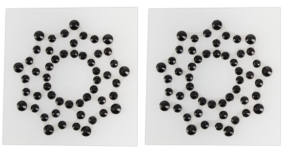 undefined, Nipplesticker Strass, Cottelli ACCESSOIRES Nippelsticker Sternoptik (1 Paar)