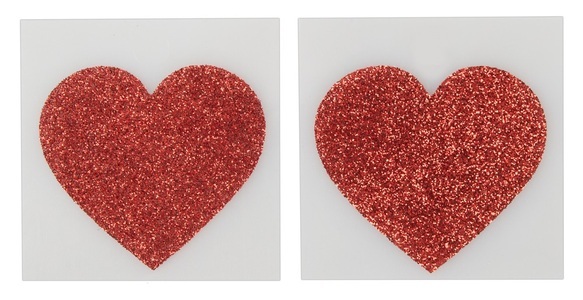 undefined, Nippelsticker Herz, Cottelli ACCESSOIRES Nippelsticker Herzform (1 Paar)