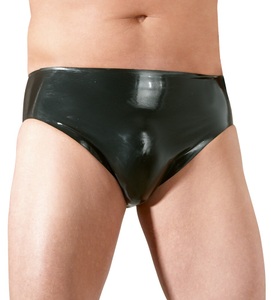 Late X, Slip aus Latex, mit integriertem Analdildo, 