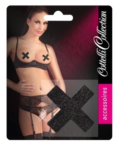 undefined, Nippelsticker X, Cottelli ACCESSOIRES Nippelsticker X-Form (1 Paar)