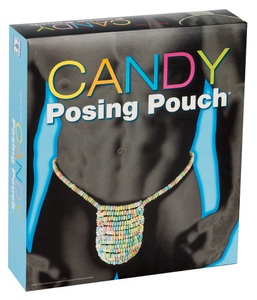 Spencer & Fleetwood, Candy Posing Pouch (Tanga), Tanga aus Zuckerperlen