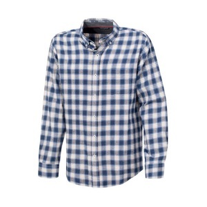 Artime, Casual Herren-Karo-Flanellhemd blau-weiss
