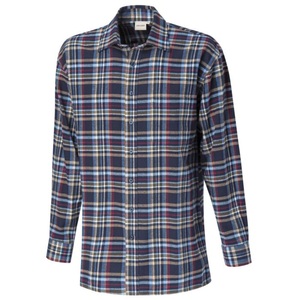 Explorer, Herren Flanellhemd aus reiner Baumwolle navy