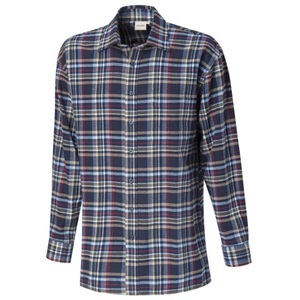 Explorer, Herren Flanellhemd aus reiner Baumwolle navy
