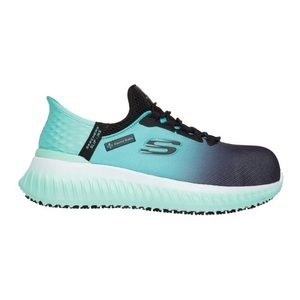 Skechers, Skechers Damen Sicherheitsschuh Slip Ins, türkis, Skechers Damen Sicherheitsschuh Slip Ins Hand Free türkis