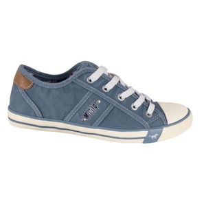 Mustang, Mustang Schnür-Sneaker Damen hellblau, 