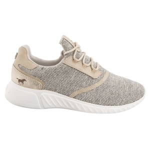 Mustang, Mustang Sneaker Damen aus Textil beige, 