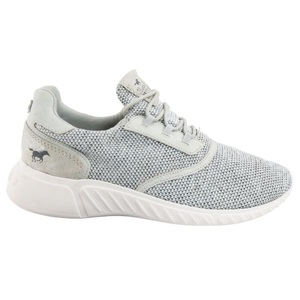 Mustang, Mustang Sneaker Damen aus Textil hellgrau, 