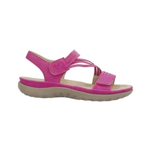 Rieker, Modische Rieker Sandale aus weichem Softmaterial fuchsia, 41, Modische Rieker Sandale aus weichem Softmaterial fuchsia