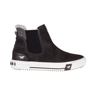 Mustang, Stiefelette Damen Schwarz 39, Mustang Sneaker für Damen aus Softmaterial schwarz