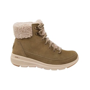 Skechers, SKECHERS Schnürstiefelette aus Veloursleder olive, Skechers On-The-Go Glacial Ultra - Woodlands - Schuhe - Damen Olive 41