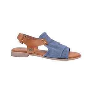 Mustang, Sandale mit Klettverschluss Mustang Blau, Mustang Sandalette für Damen jeansblau