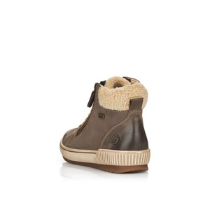 Remonte, Remonte Winterboots, mit Tex-Ausstattung, Remonte Kurzstiefelette aus pflegeleichtem Veloursleder taupe