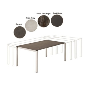 No Name, Keramik-Gartentisch Oxido Dark Night, 170x95x73 cm, 
