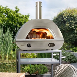 No Name, Gas-Pizzaofen Buschbeck? aus Edelstahl, silber, 