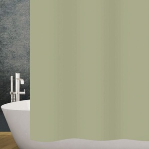 diaqua Duschvorhang Textil Basic unifarben, olive