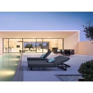 mutoni lifestyle, Garten Doppelliegest Infinity anthrazit, Doppel-Sonnenliege Infinity