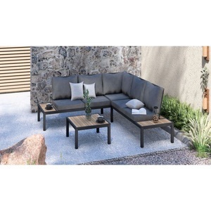 undefined, Eck-Lounge Plattform 4-teilig, anthrazit, Eck-Lounge Plattform 4-teilig