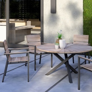 undefined, Gartentisch Premium Teak, schwarz