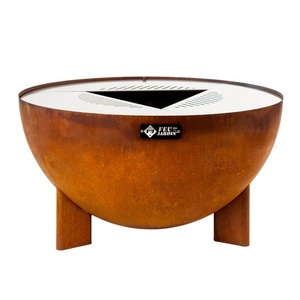 undefined, Feuerschale »FEU DU JARDIN Tria, Ø 9«, Feu du Jardin TRIA Feuer-/Grillschale Rost-Optik