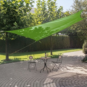 undefined, Sonnensegel quadratisch 3.6m gewoben, hellgrün, 