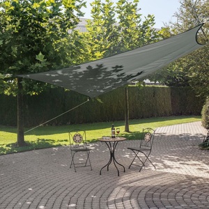undefined, Sonnensegel quadratisch 3.6m gewoben, anthrazit, 