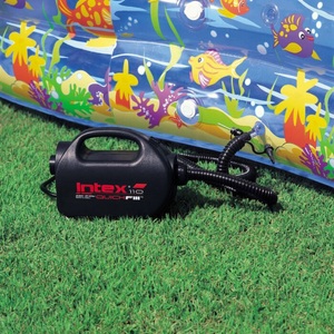 Intex, Intex Luftpumpe Elektrik-Pumpe Quick, Intex Quick Fill 12 V + 230 V, outdoor