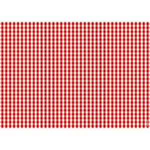 undefined, Papiertischset Vichy, Trendform Tischset Vichy 29.7 cm x 42 cm, Rot
