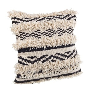 undefined, Zierkissen Yucatan beige/schwarz, Kissen Yucatan natur schwarz 45x45