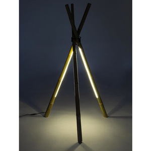 undefined, LED-Stehleuchte Bamboo, Stehlampe LED Bambus Höhe 109